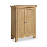 Portland Oak 4 Shelf Shoe Storage from Roseland Furniture