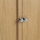 Portland Oak 4 Shelf Shoe Storage from Roseland Furniture