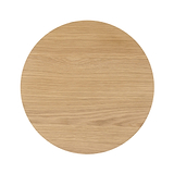 Shorwell Oak Slatted Round 1 Drawer Side Table