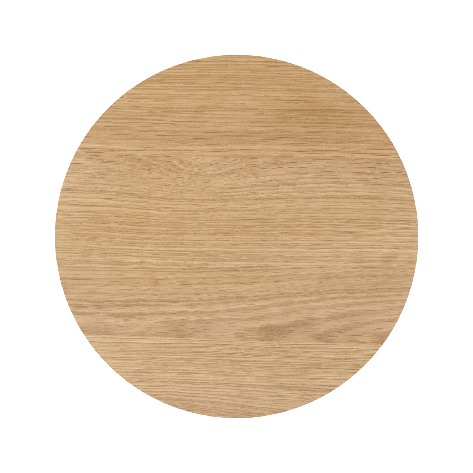 Shorwell Oak Slatted Round 1 Drawer Side Table