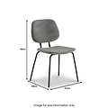 Keswick Velvet Grey Dining Chair from Roseland Furniture