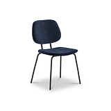 Keswick Navy Blue Velvet Dining Chair from Roseland Furniture