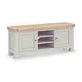 Penzance Stone Grey 140cm TV Unit from Roseland Furniture