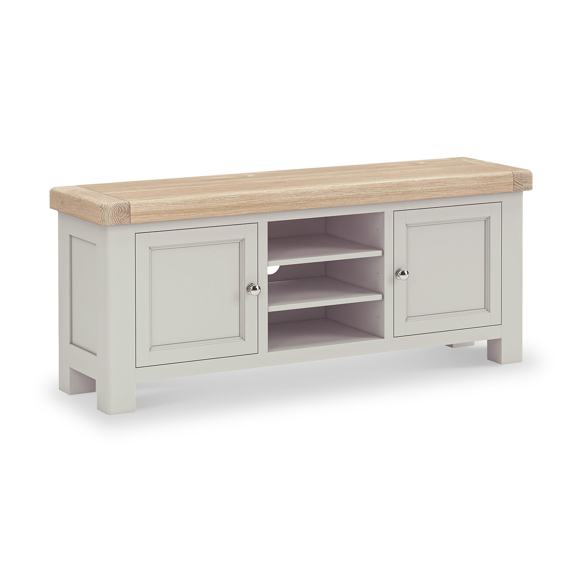 Penzance Stone Grey 140cm TV Unit from Roseland Furniture