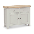 Penzance Stone Grey Small Sideboard from Roseland Furniture