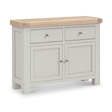 Penzance Stone Grey Small Sideboard from Roseland Furniture