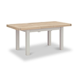 Penzance Stone Grey Small Extending Dining Table from Roseland Furniture