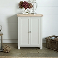 Penzance Stone Grey 2 Door Shoe Storage Cupboard from Roseland Furniture