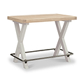 Penzance Stone Grey 130cm Bar Table from Roseland Furniture