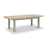 Penzance Sage Green Large Extending Dining Table from Roseland Furniture