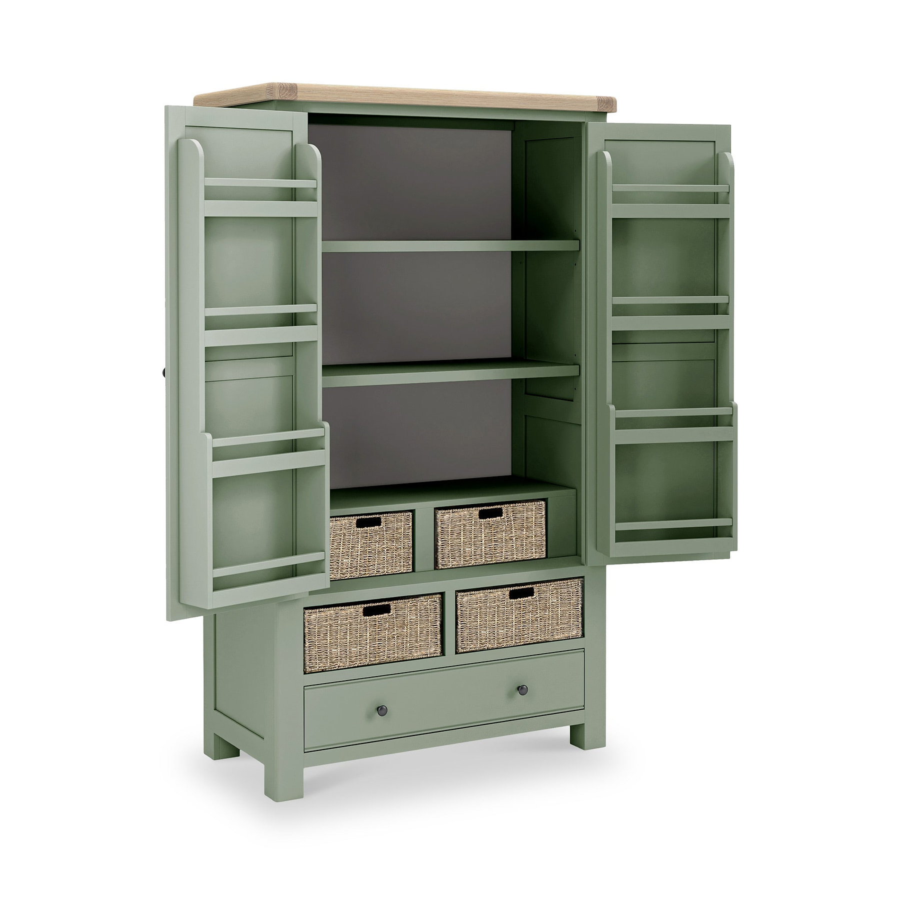 Penzance Sage Green Kitchen Larder from Roseland Furniture