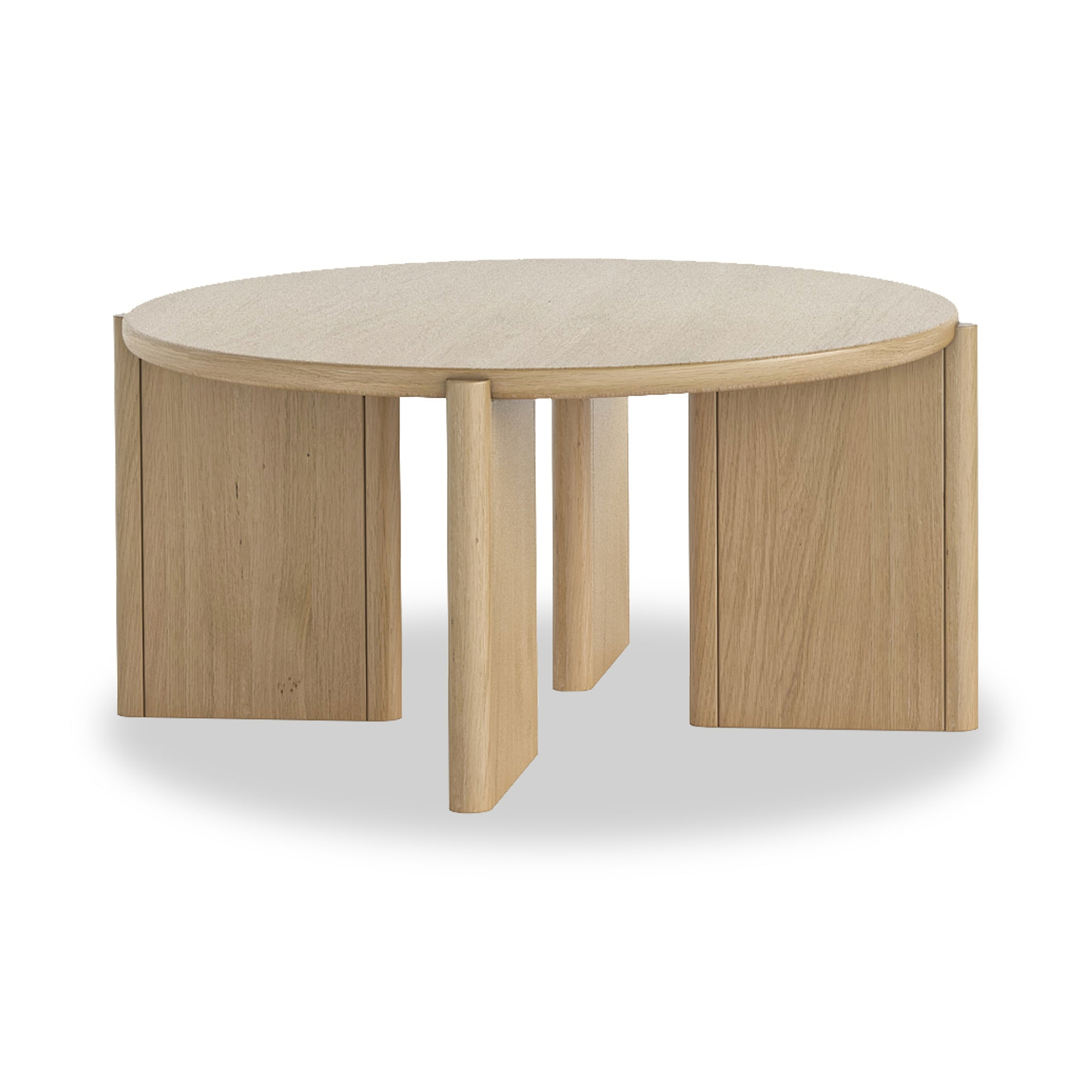 Whitstone Oak Round Coffee Table from Roseland Furniture