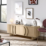 Whitstone Oak 145cm TV Unit from Roseland Furniture