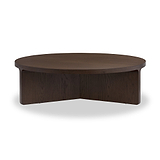 Mylor Oak Large Round Coffee Table from Roseland Furniture