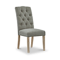 Penzance Grey Upholstered Dining Chair from Roseland Furniture