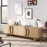 Whitstone Oak 180cm TV Unit from Roseland Furniture