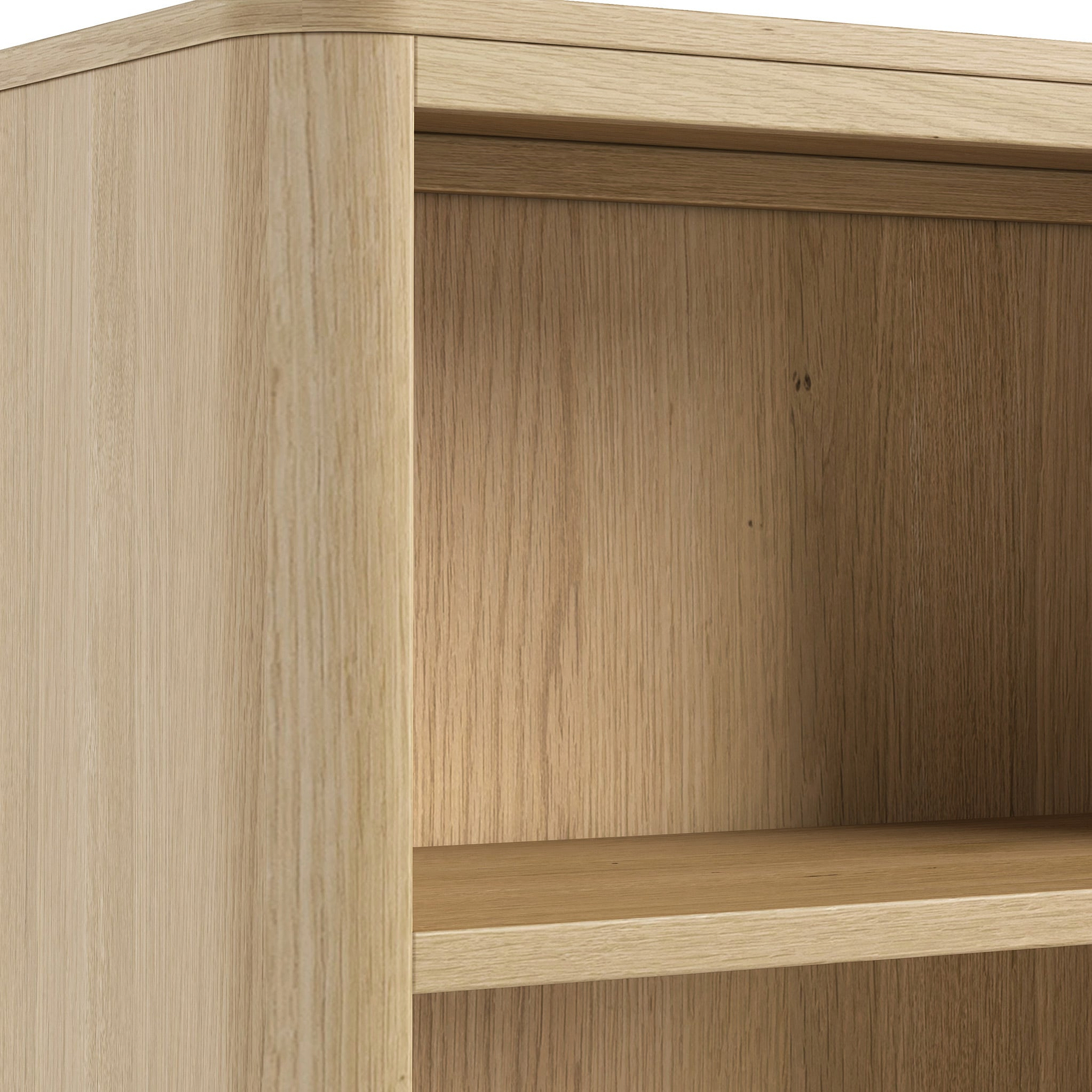 Whitstone Oak Large Bookcase Cabinet from Roseland Furniture