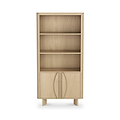 Whitstone Oak Large Bookcase Cabinet from Roseland Furniture