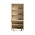 Whitstone Oak Large Bookcase Cabinet from Roseland Furniture