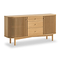 Shorwell Oak Slatted Sideboard With Drawer from Roseland Furniture