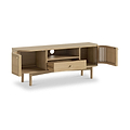 Finch Oak Slatted Wide TV Unit