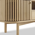 Finch Oak Slatted Wide TV Unit from Roseland Furniture