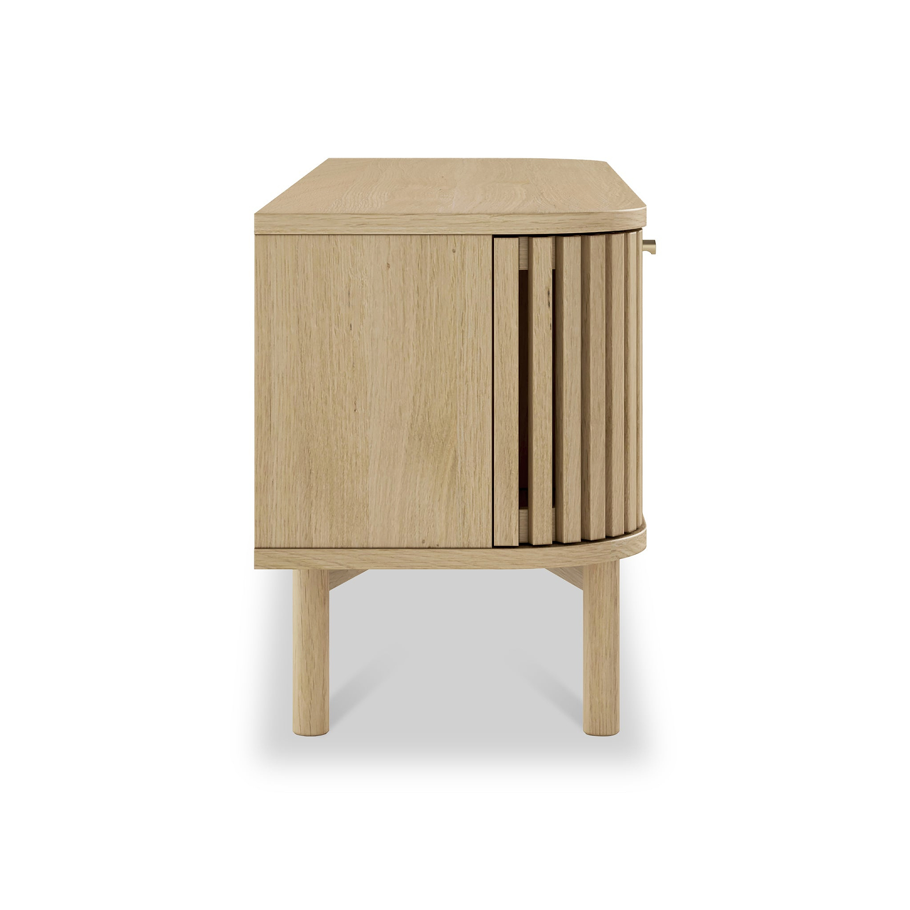 Finch Oak Slatted Wide TV Unit from Roseland Furniture