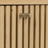 Finch Oak Slatted Small Sideboard from Roseland Furniture