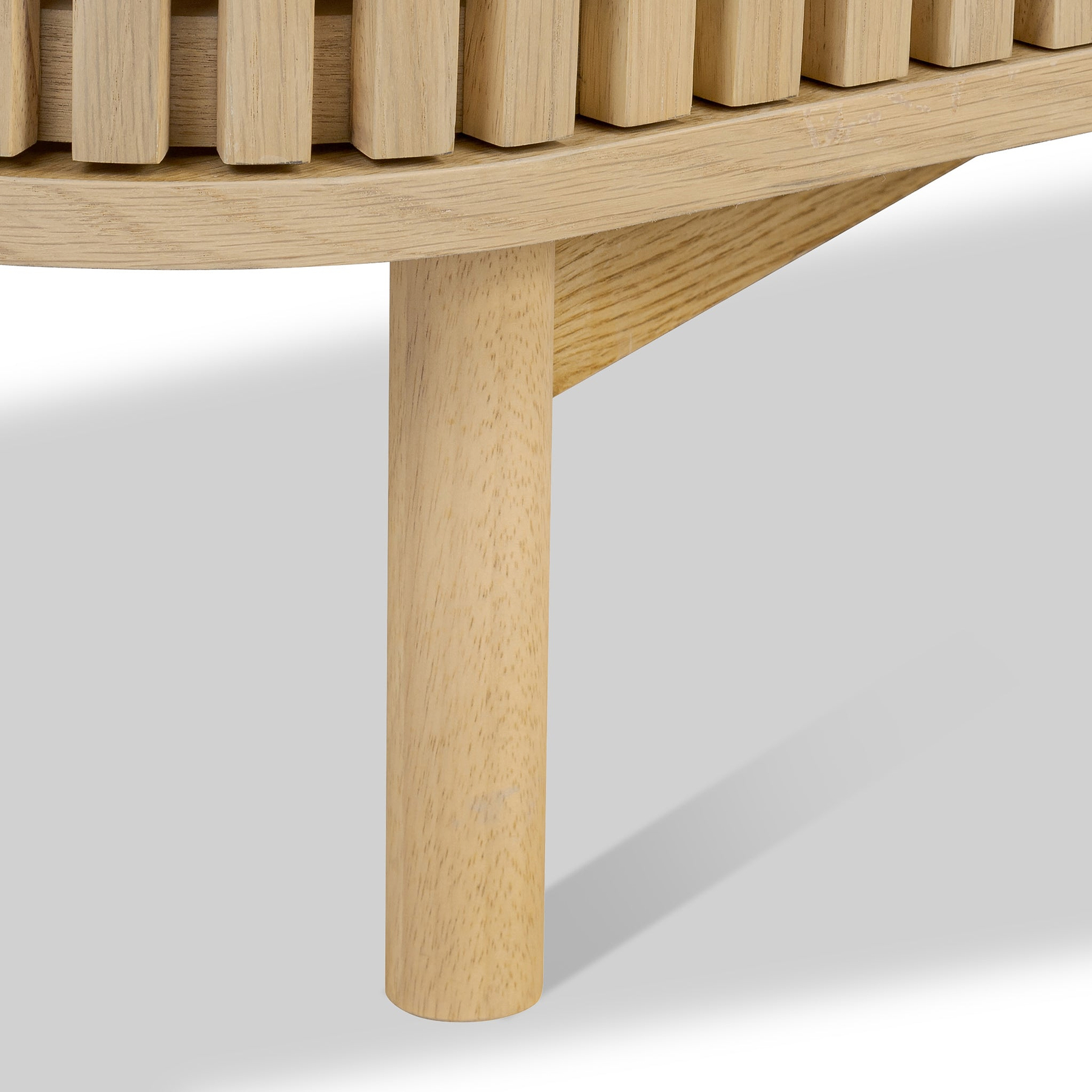 Finch Oak Slatted Small Sideboard from Roseland Furniture