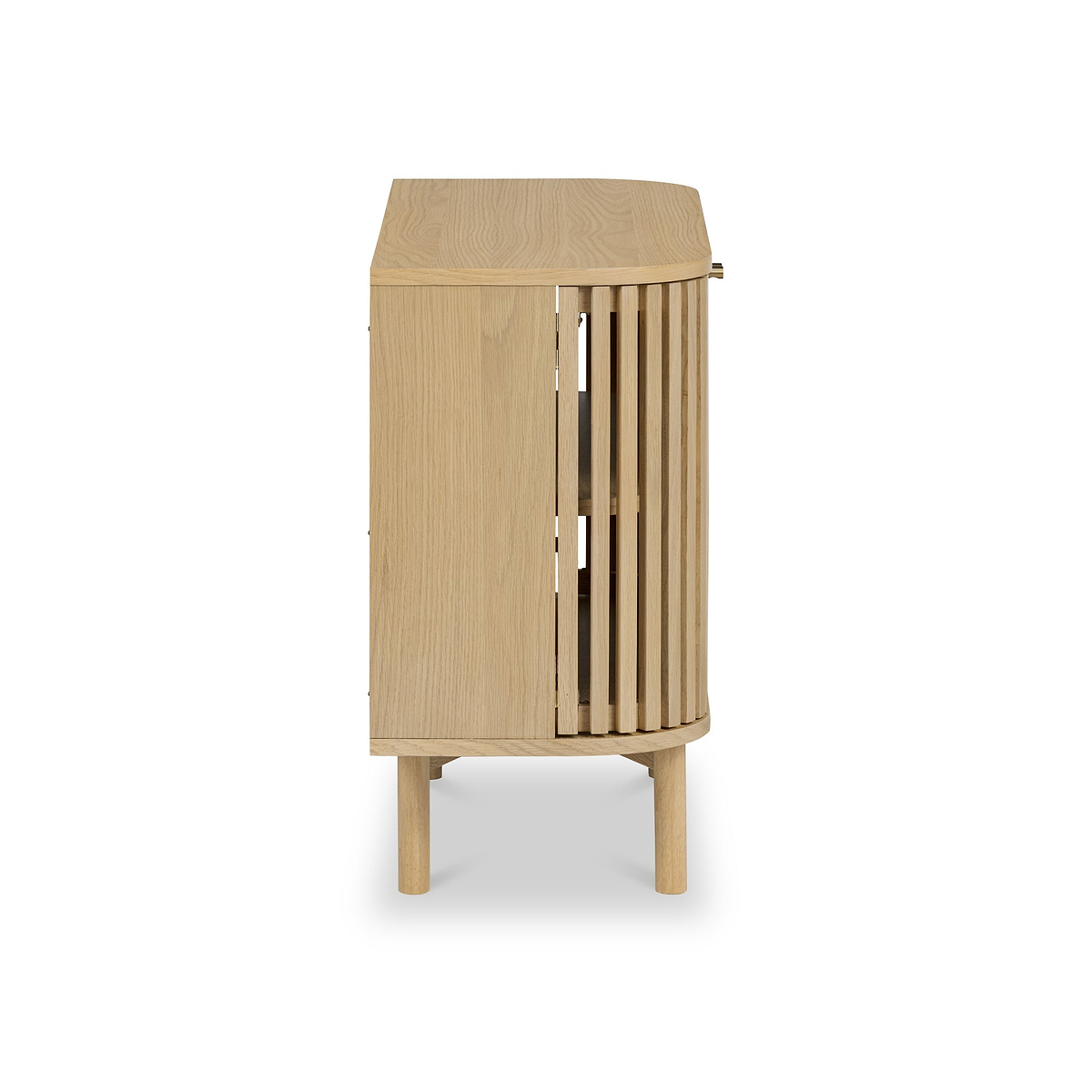 Finch Oak Slatted Small Sideboard from Roseland Furniture