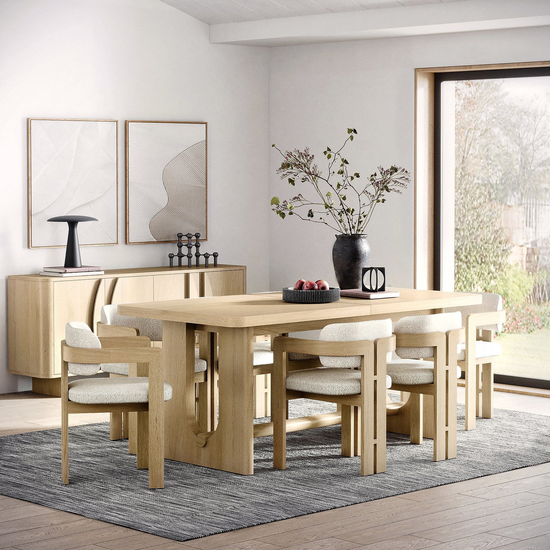 Whitstone Boucle Dining Chair from Roseland Furniture