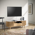 Shorwell Oak Marble130cm TV Unit Natural from Roseland Furniture