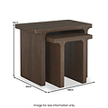 Mylor Oak Nest Of Tables from Roseland Furniture