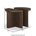 Mylor Oak Half Moon Nest of Tables from Roseland Furniture