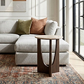 Mylor Travertine Top Side Table from Roseland Furniture