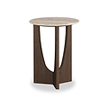 Mylor Travertine Top Side Table from Roseland Furniture