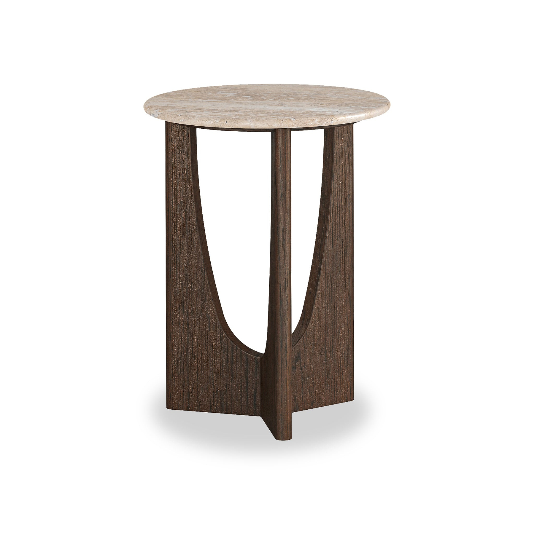 Mylor Travertine Top Side Table from Roseland Furniture