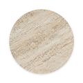 Mylor Travertine Top Side Table from Roseland Furniture