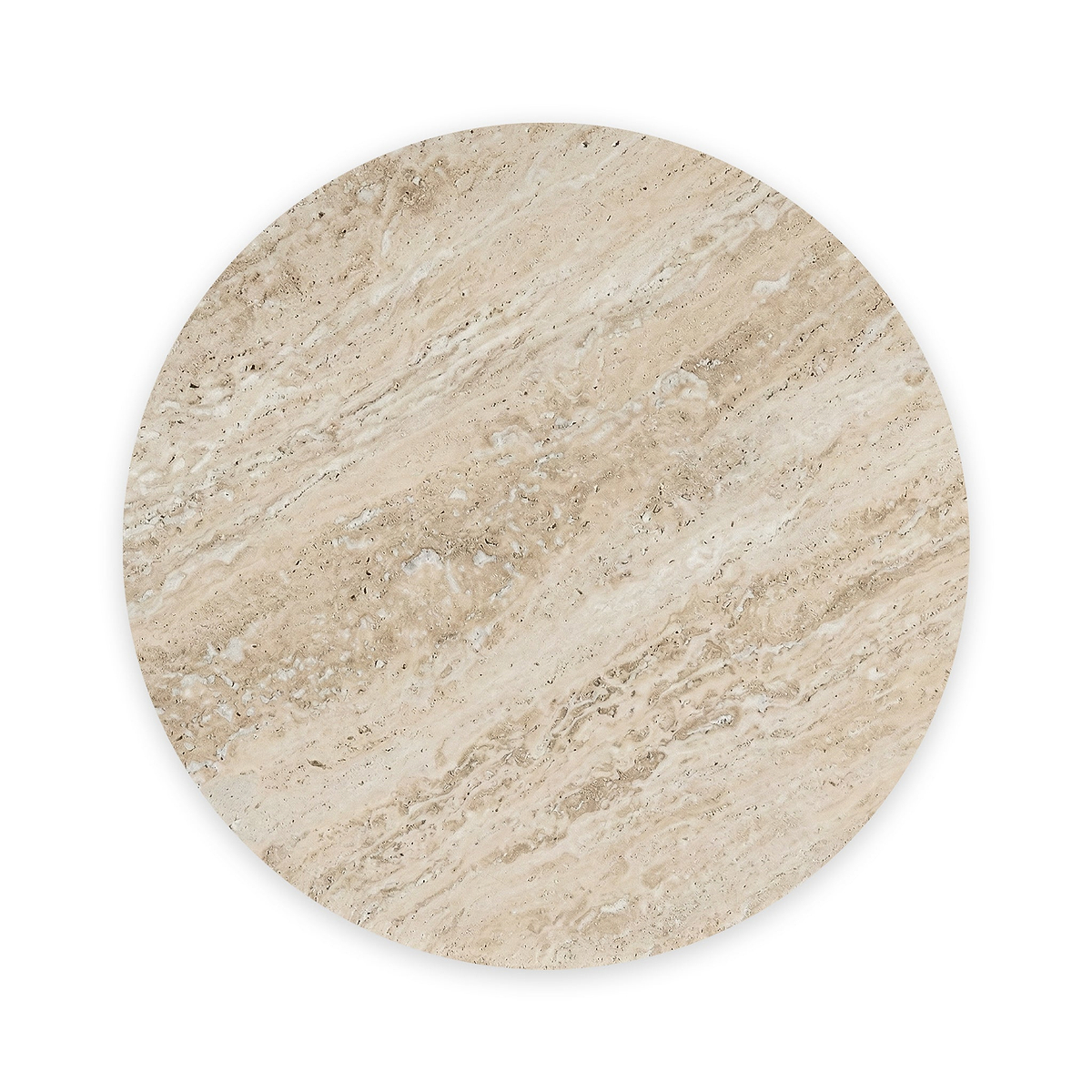 Mylor Travertine Top Side Table from Roseland Furniture