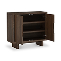 Mylor Oak 2 Door Shoe Storage Unit from Roseland Furniture