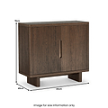 Mylor Oak 2 Door Shoe Storage Unit from Roseland Furniture
