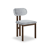 Mylor Oak Grey Dining Chair from Roseland Furniture