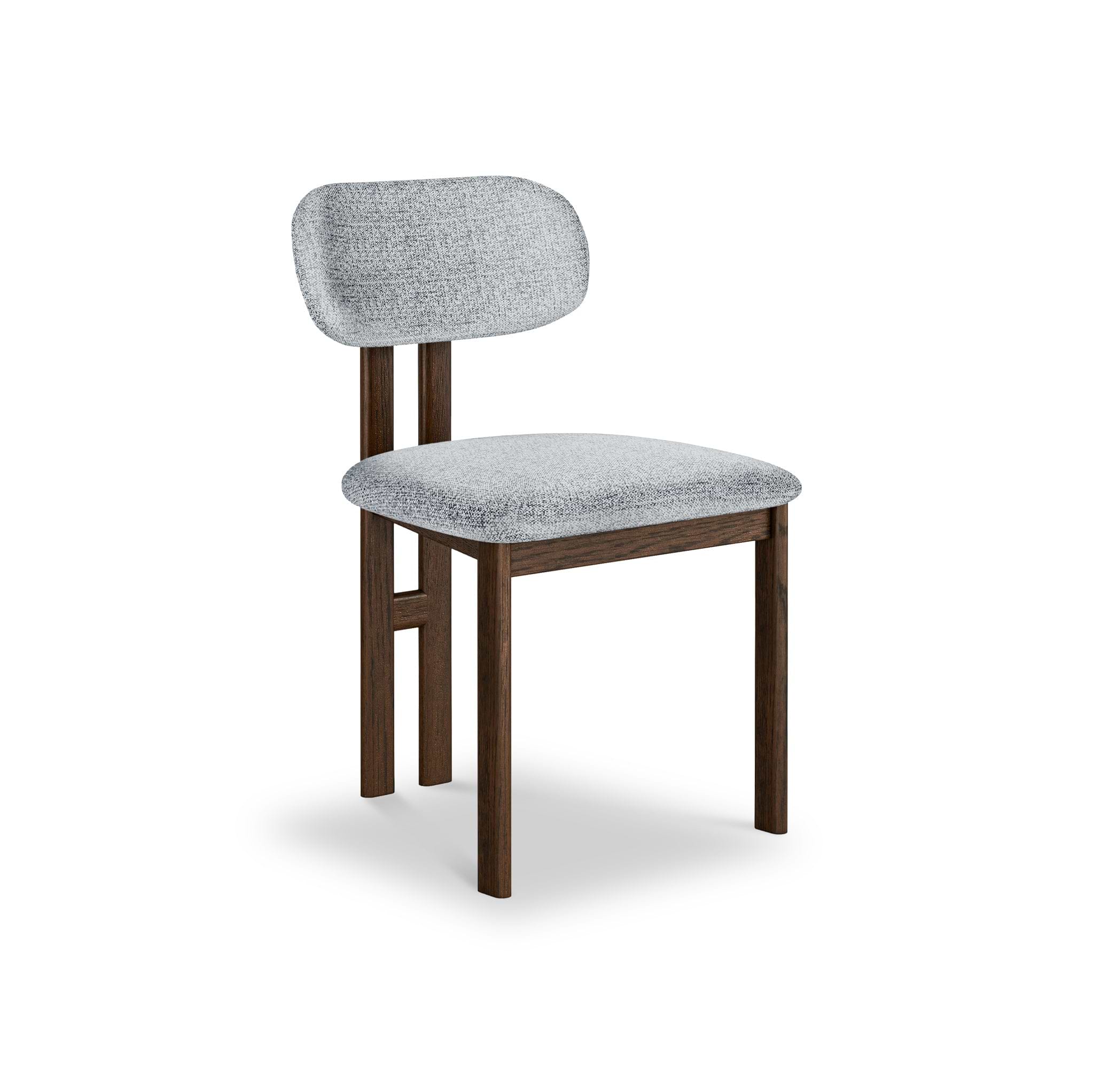 Mylor Oak Grey Dining Chair from Roseland Furniture