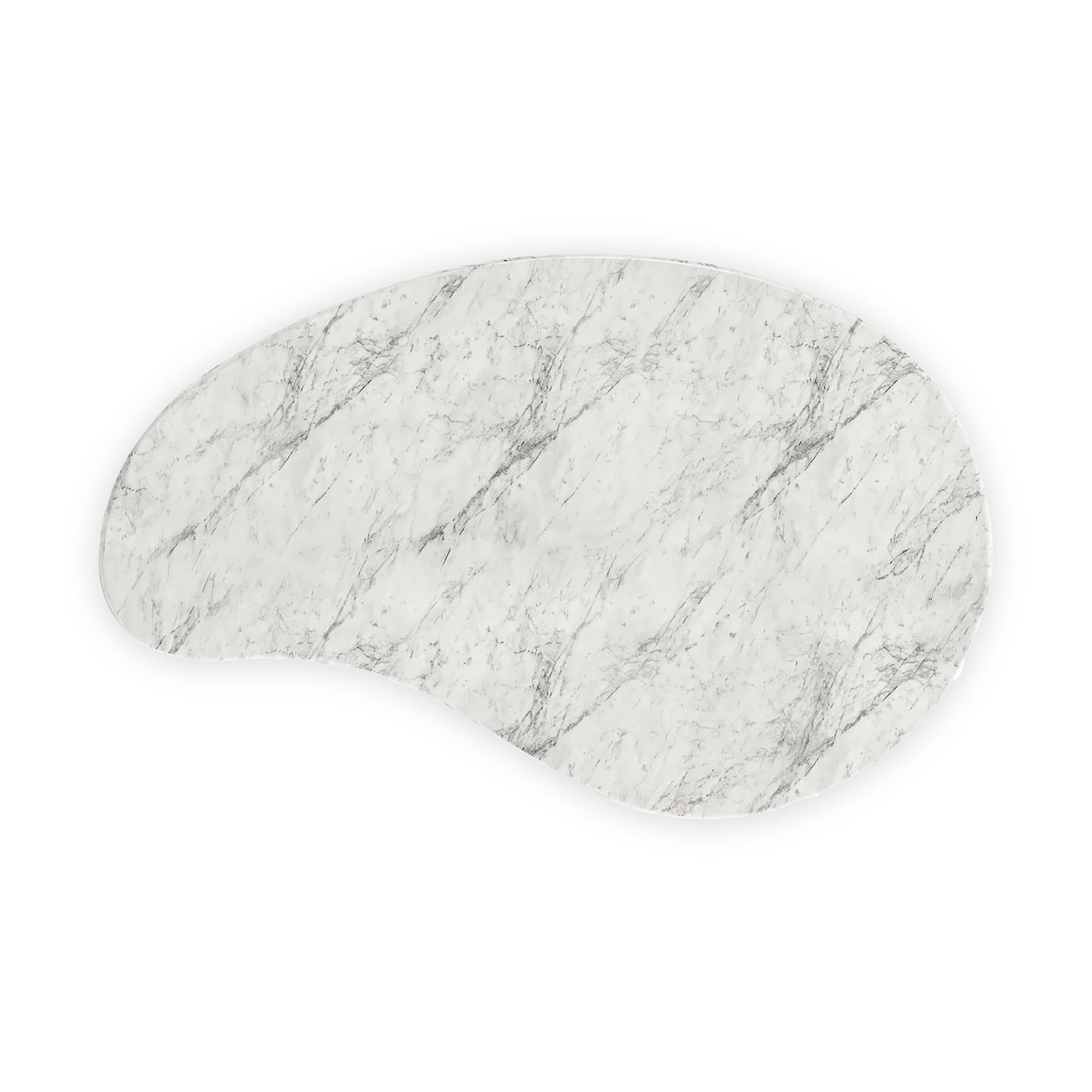 Nyssa Marble Top Tear Drop Coffee Table from Roseland Furniture