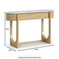 Nyssa Marble Top Console Table from Roseland Furniture