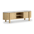 Nyssa Marble Top 160cm TV Unit from Roseland Furniture