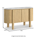 Nyssa Marble Top Small Sideboard from Roseland Furniture