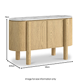 Nyssa Marble Top Small Sideboard from Roseland Furniture
