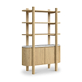 Nyssa Marble Top Bookcase from Roseland Furniture