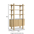 Nyssa Marble Top Bookcase from Roseland Furniture